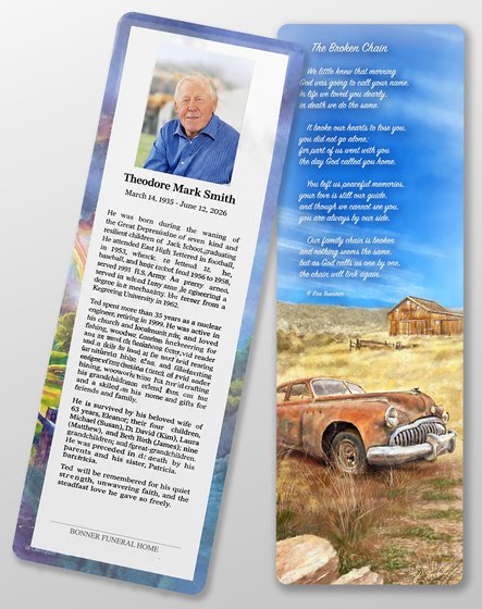 Premium Memorial Card & Bookmark Insert Maker